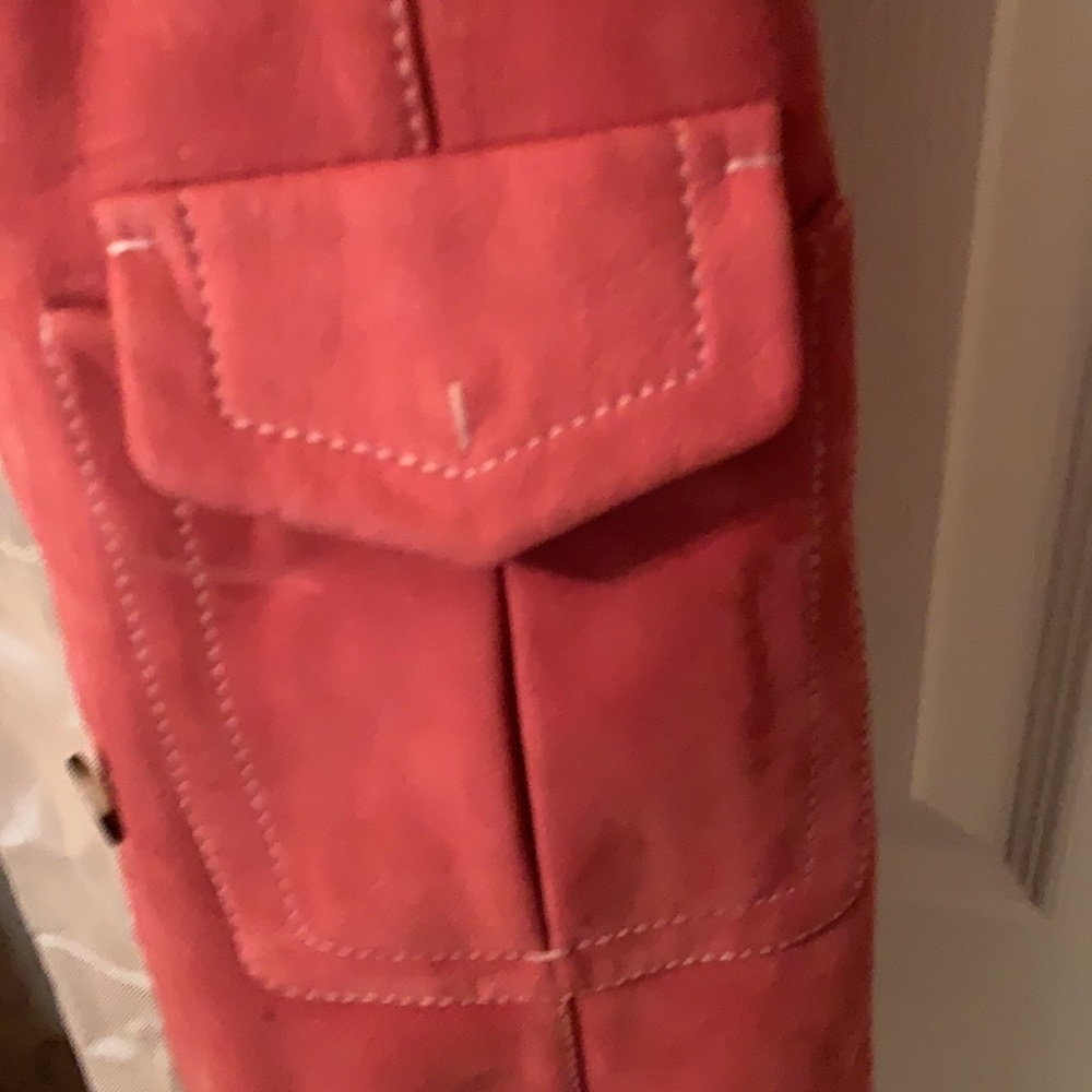 Auth Prada leather suede coat!!! Size 40 It. US 4 - Picture 6 of 16